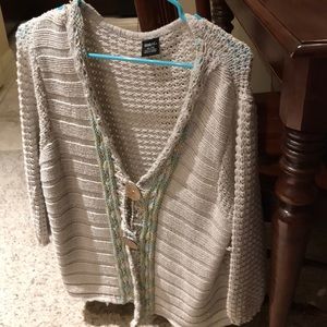 Tribal extra-large cardigan
